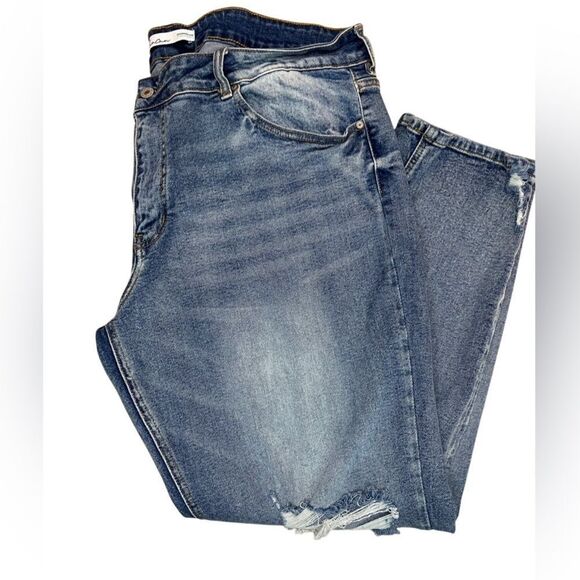 KanCan Vintage Medium Tint Boyfriend Jean Plus Size Women size 22 - Picture 3 of 6